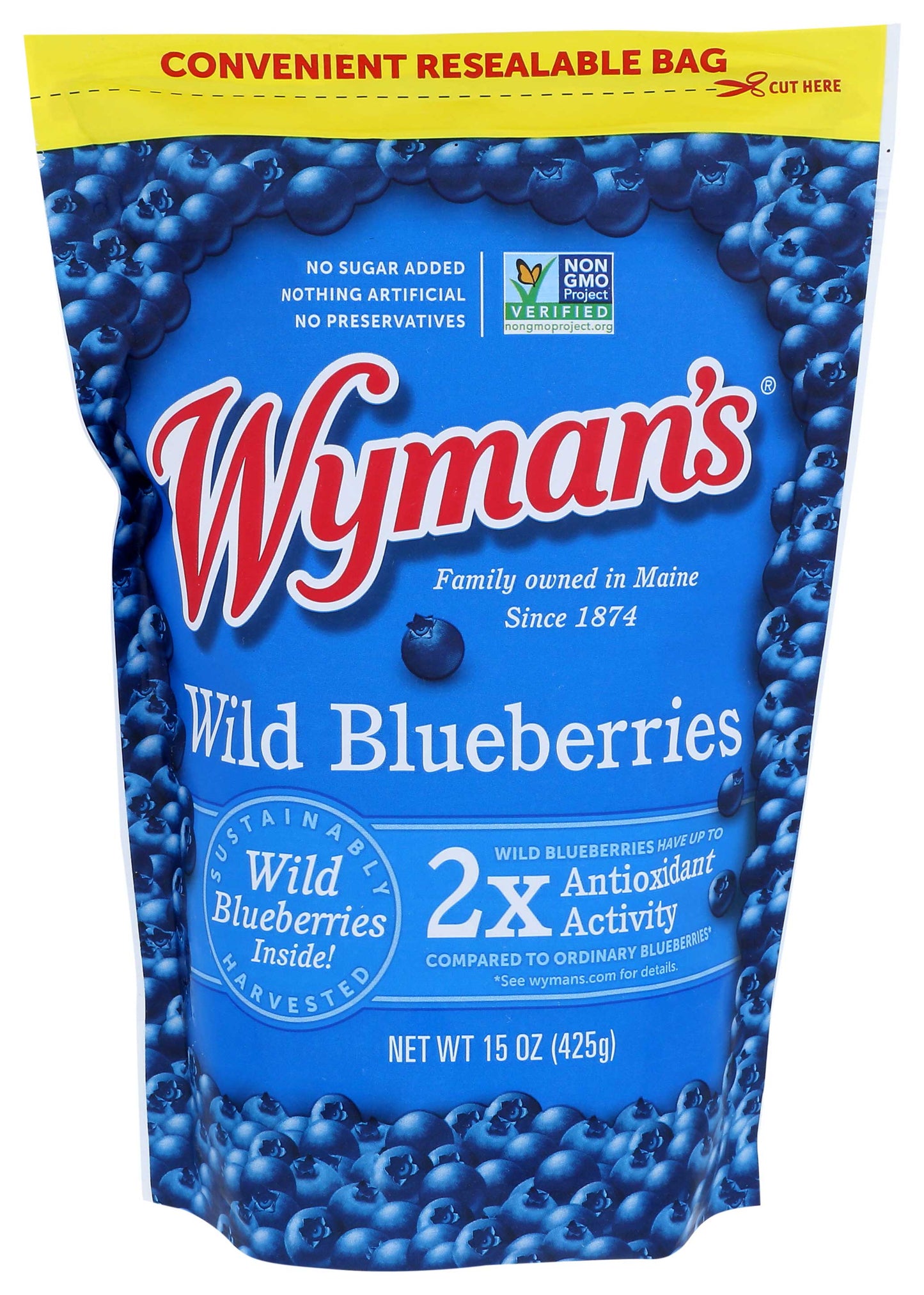 Wymans Wild Blueberries, 15 oz