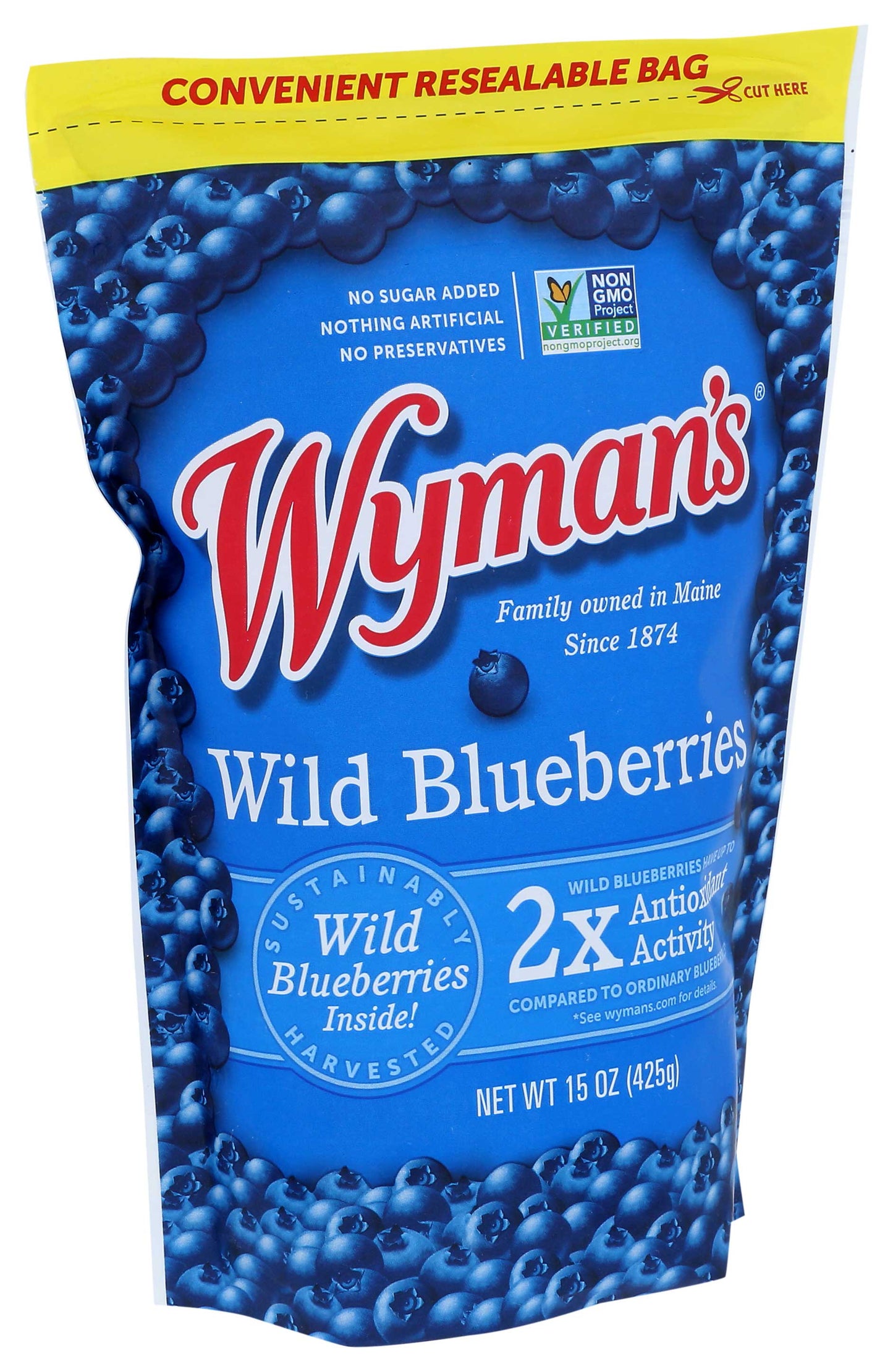Wymans Wild Blueberries, 15 oz