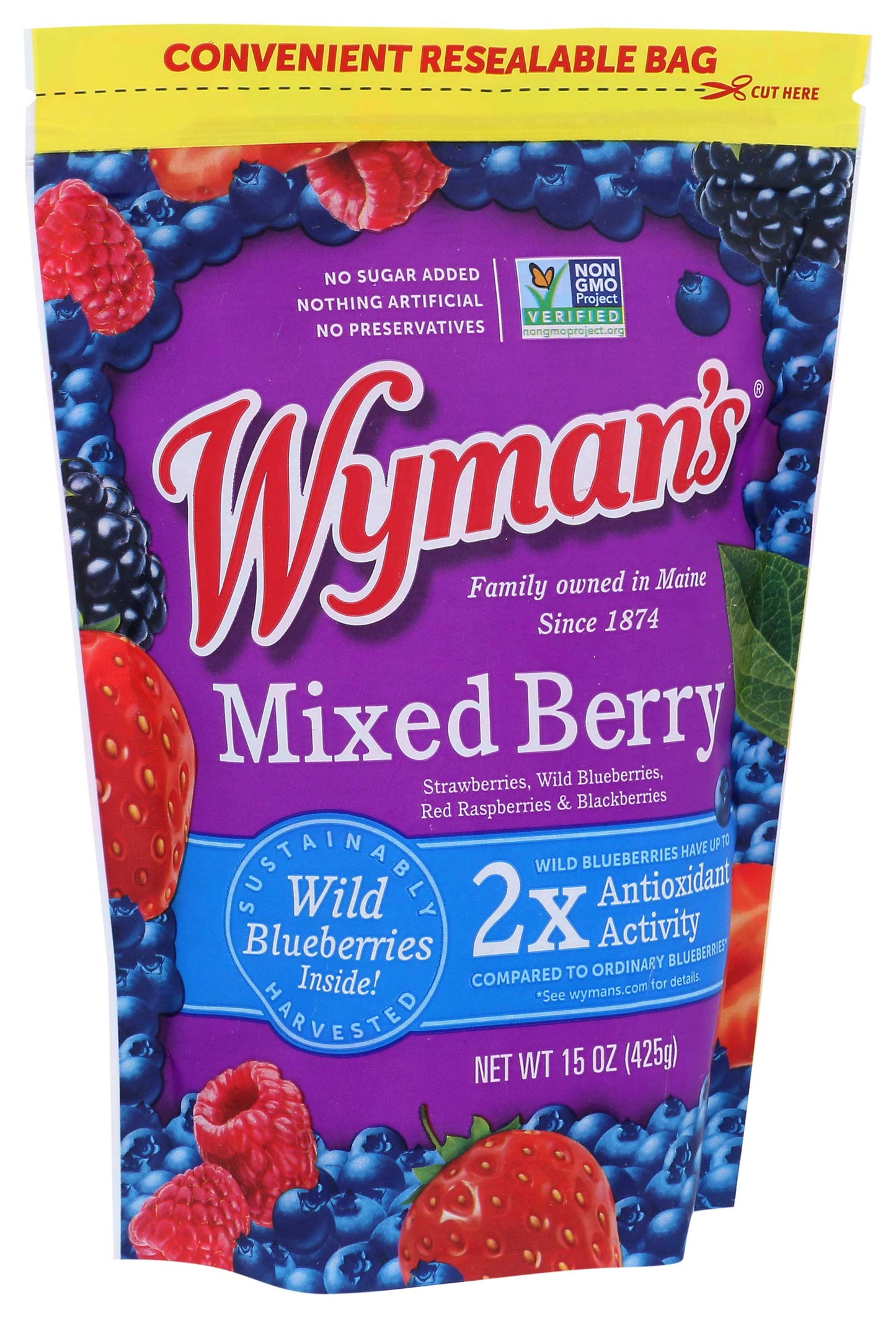 Wymans Mixed Berry, 15 oz