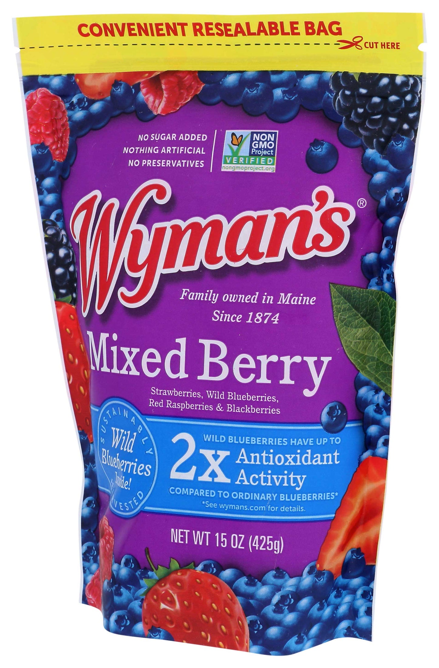 Wymans Mixed Berry, 15 oz