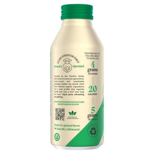 Saint James Original Organic Green Tea, 16.9 oz