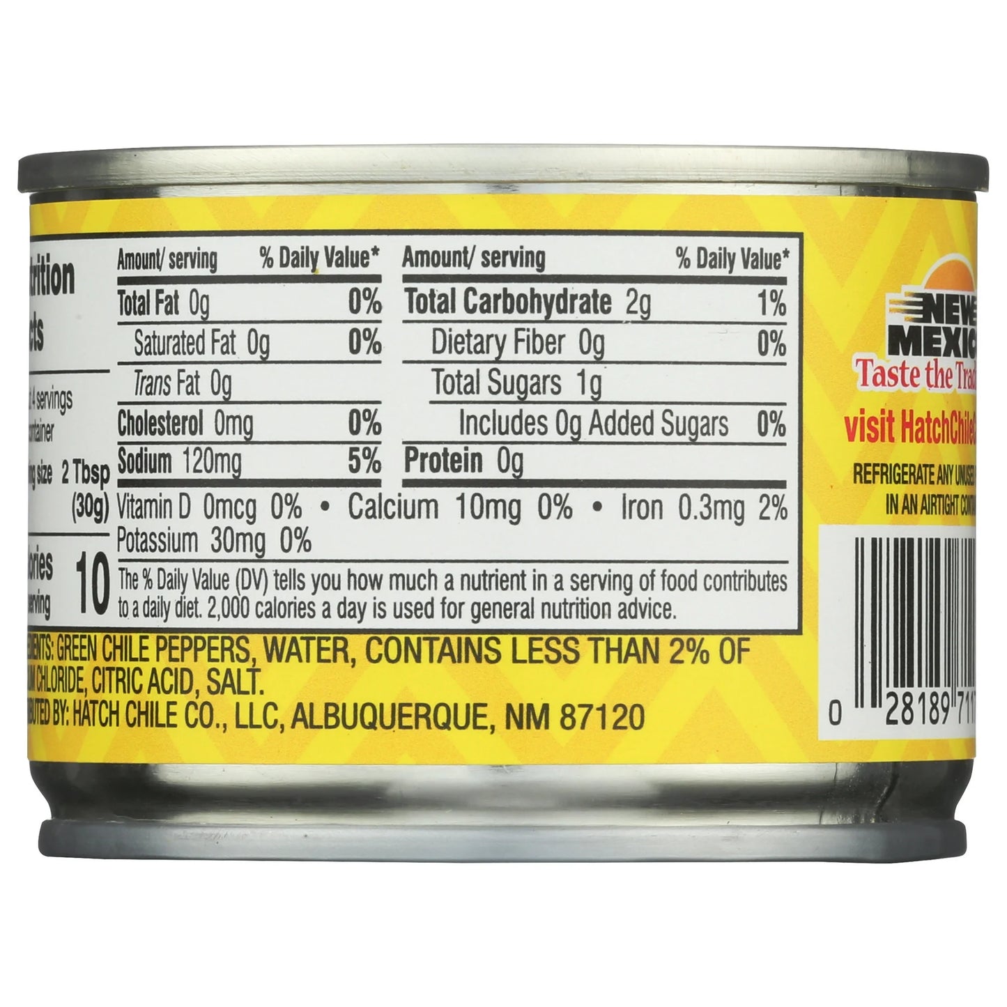Hatch Select Diced Green Chiles Mild, 4 oz