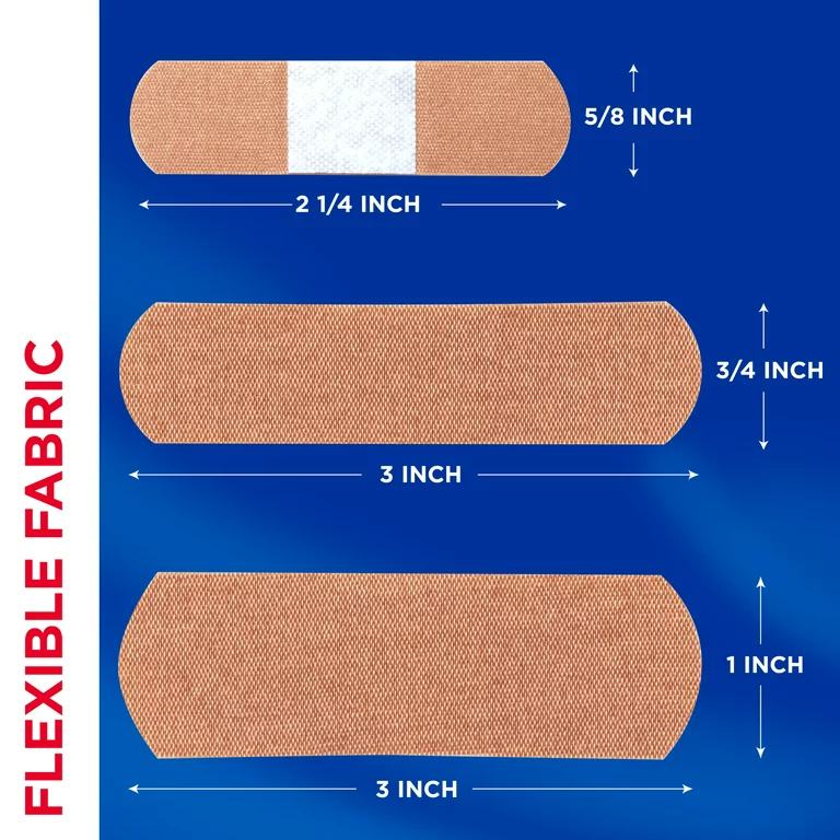 Band-Aid Flexible Fabric, 100 Count