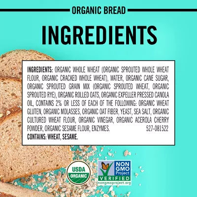 Dave's Killer Bread Organic Thin-Sliced Sprouted Whole Grain Bread, 20.5 oz