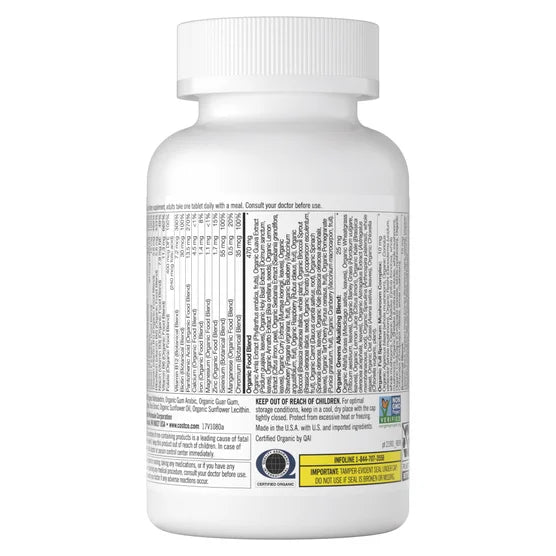 Kirkland Signature USDA Organic Multivitamin, 80 Coated Tablets