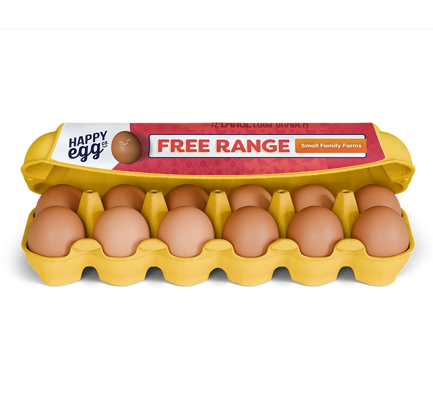 Happy Egg Co. Free Range Brown Eggs, 1 Dozen