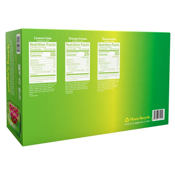 Poppi Prebiotic Soda Endless Summer Variety Pack 15 ct, 12 oz