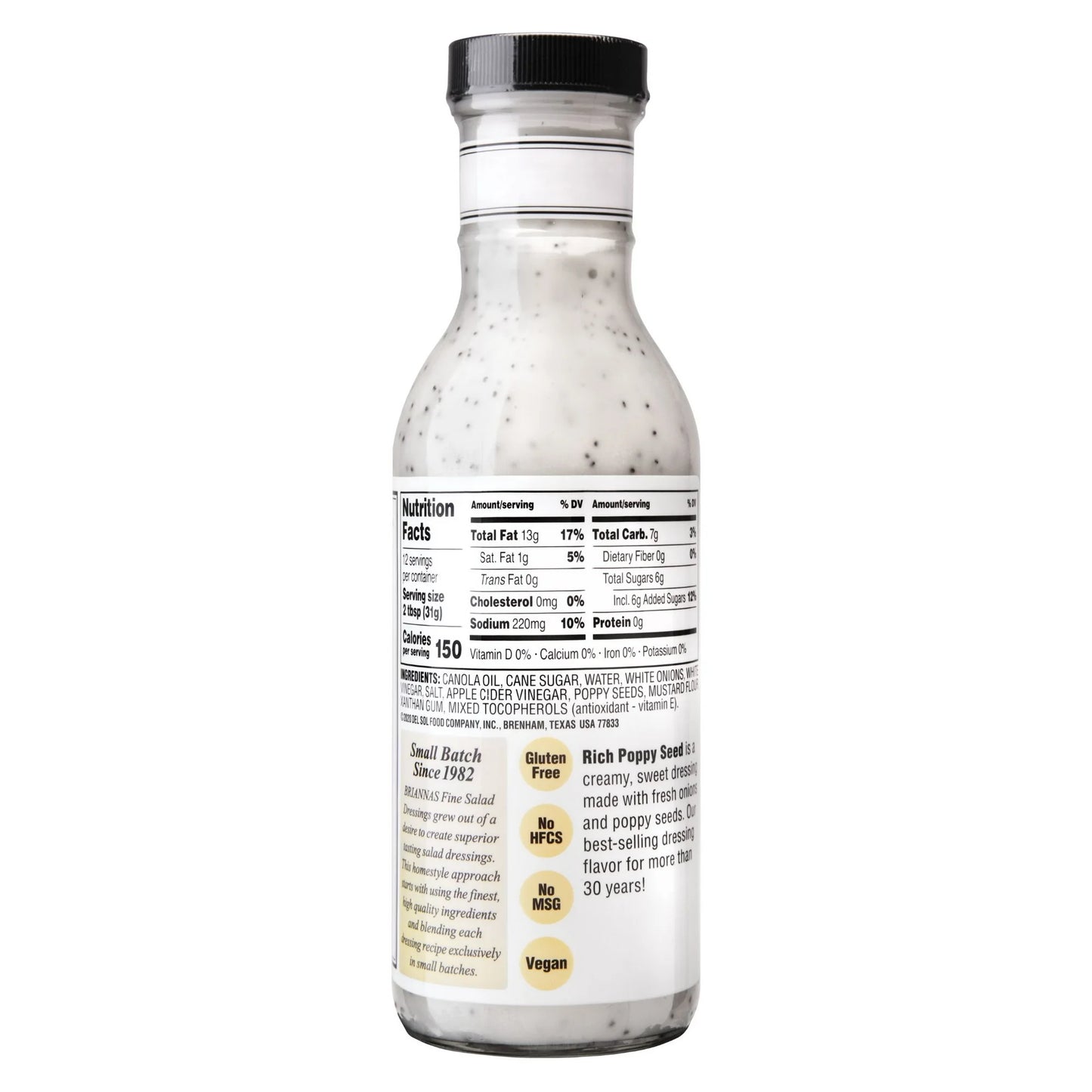 Brianna's Poppy Seed Dressing, 12 oz