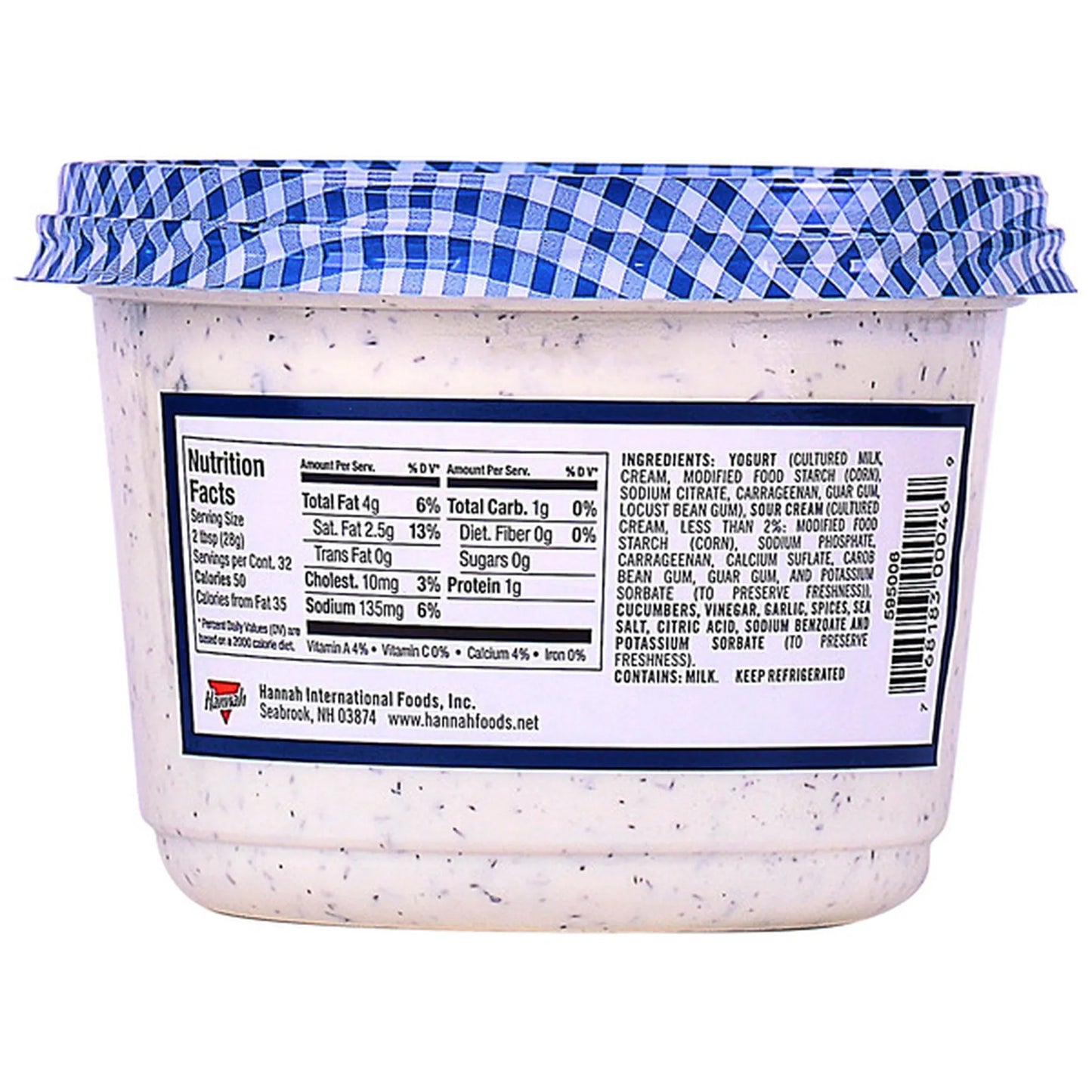 Hannah Tzatziki Yogurt Dip, 32 oz