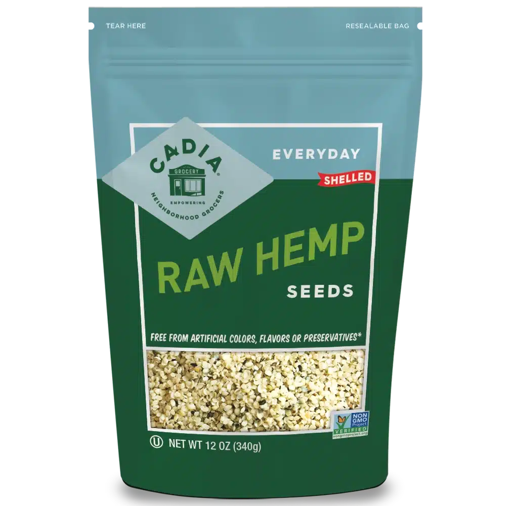 Cadia Shelled Raw Hemp Seeds, 12 oz