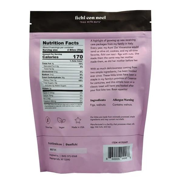 Fichi Fig and Walnut Bites, 16 oz