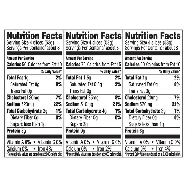 Hillshire Farm Lunchmeat, Sliced, Club Sandwich Variety Pack, 1 lb, 3 ct