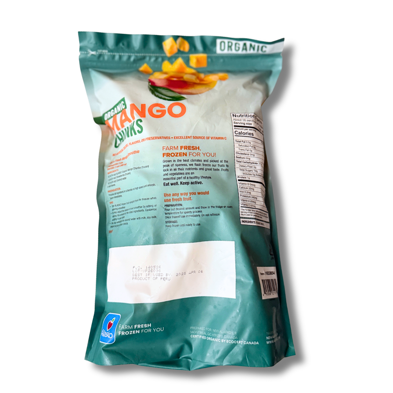 Pick'd Organic Mango Chunks, 5 lbs