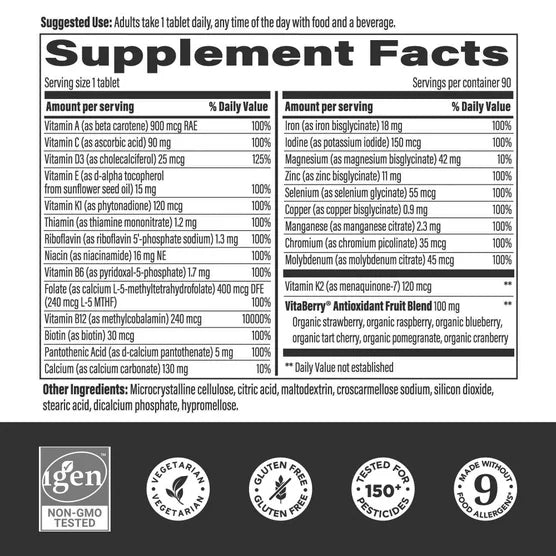 MegaFood Women's Whole Body Multivitamin, 90 Tablets