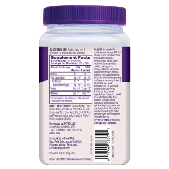 Natrol Melatonin 10mg Gummies, 200ct
