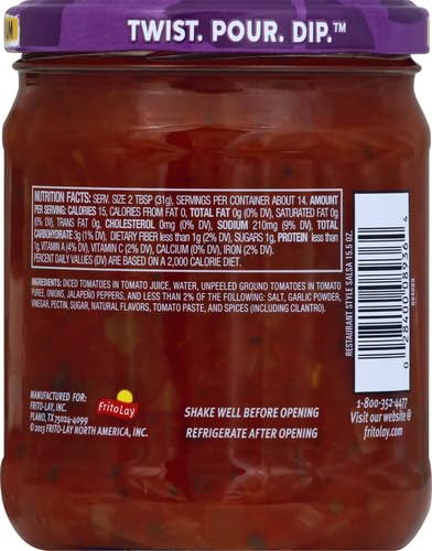 Tostitos Restaurant Style Salsa Medium, 15.5 oz