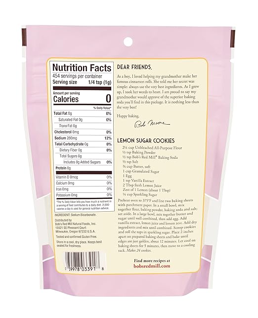 Bob's Red Mill Gluten Free Baking Soda, 16 oz