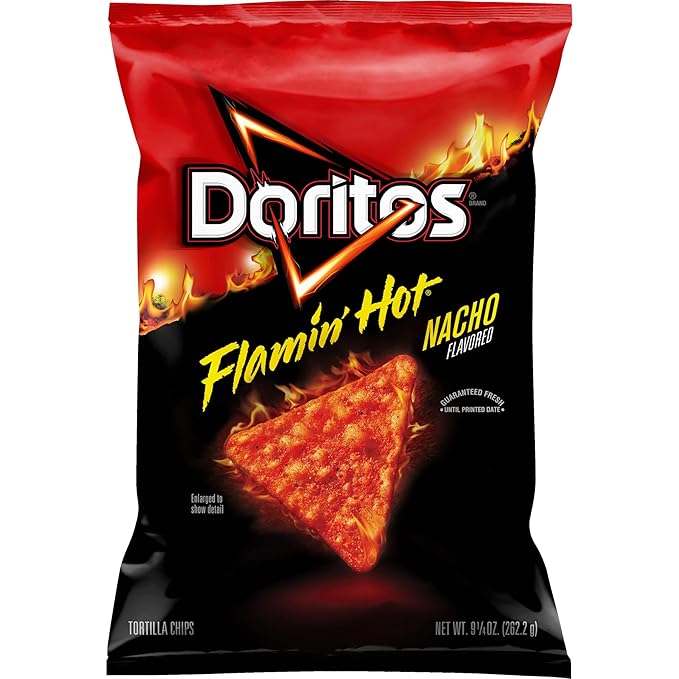 Doritos Tortilla Chips Flamin' Hot Nacho Flavored, 9.25 oz