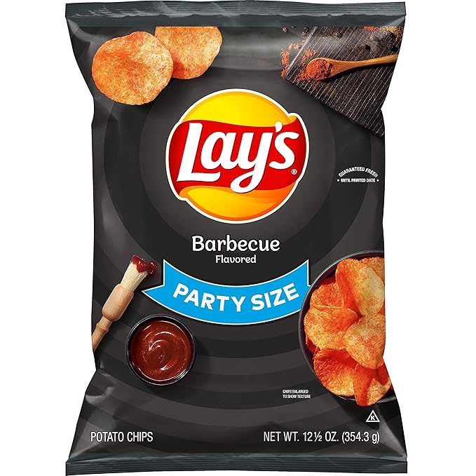 Lay's Potato Chips Barbecue Flavored Party Size, 12.5 oz