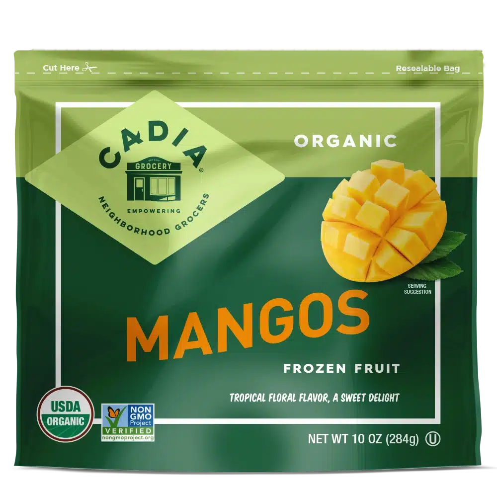 Cadia Everyday Organic Frozen Mangos, 10 oz