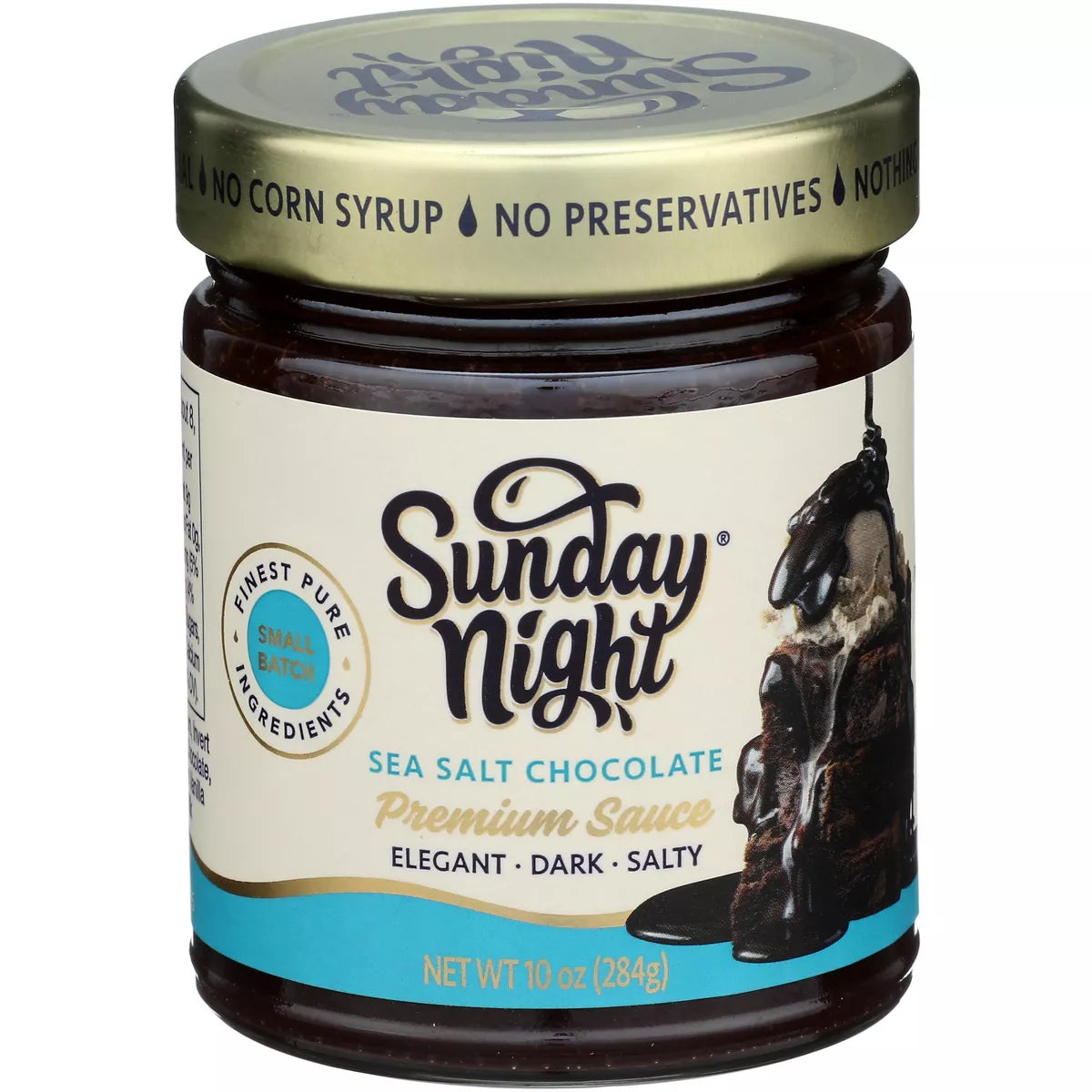 Sunday Night Sea Salt Chocolate Premium Sauce, 10 oz