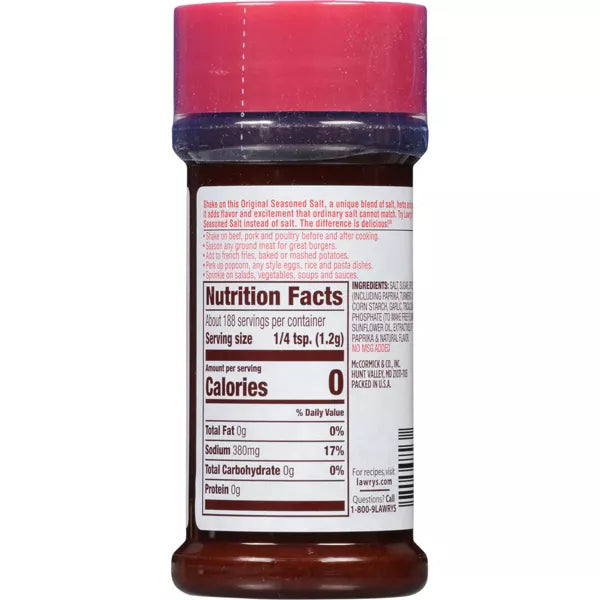 Lawry's Seasoned Salt, 8 oz