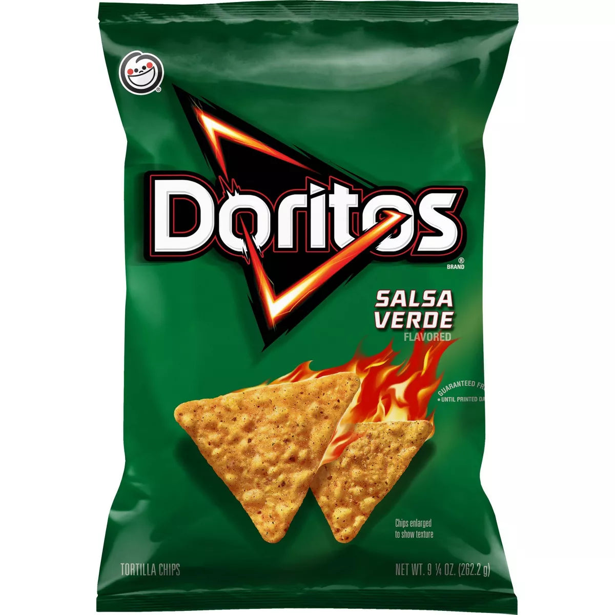 Doritos Tortilla Chips Salsa Verde Flavored, 9.25 oz
