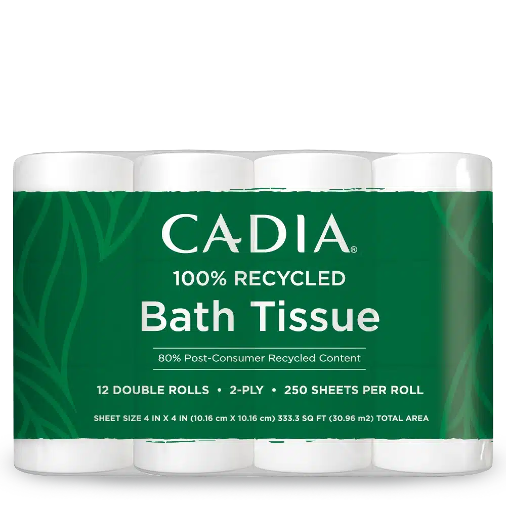 Cadia Everyday Recycled Toilet Paper, 12 Count