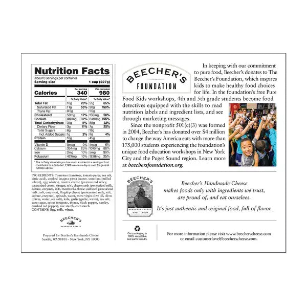 Beecher's Cheese Lasagna Curd, 23 oz