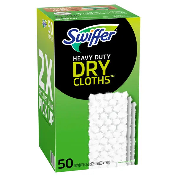 Swiffer Sweeper Heavy Duty Dry Sweeping Cloth Refills, 50 Count