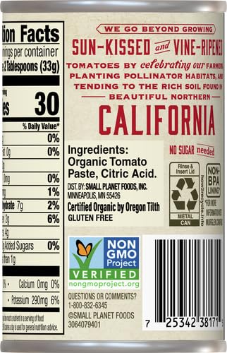 Muir Glen Organic Tomato Paste, 6 oz