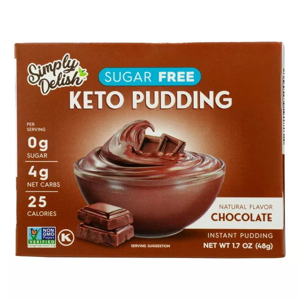 Simply Delish Chocolate Keto Pudding, 1.7 oz