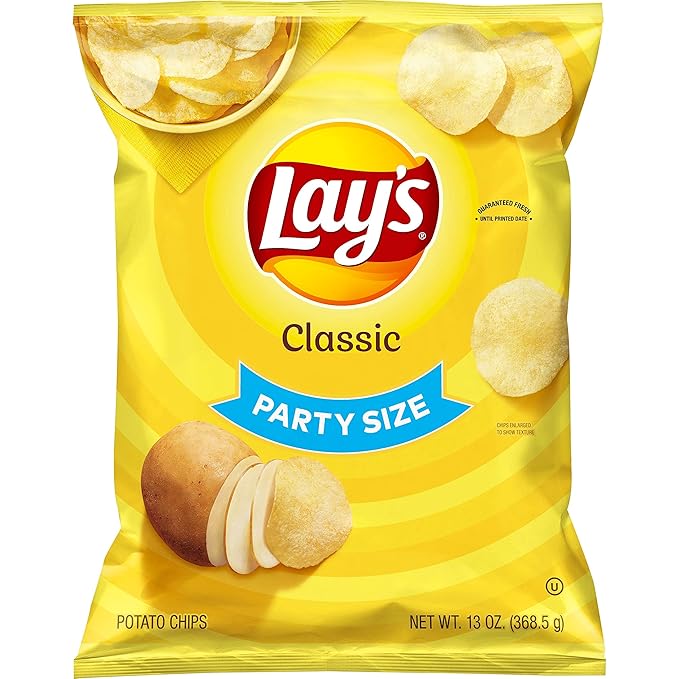 Lay's Classic Potato Chips Classic Party Size, 13 oz