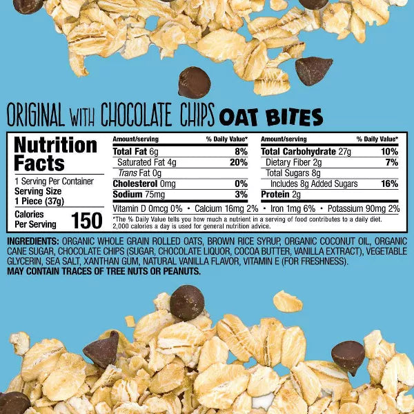 Bobo's Oat Bars Chocolate Chip Oat Bites, 5 Count
