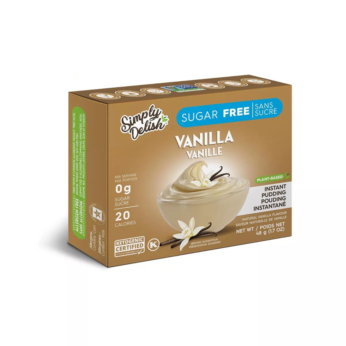 Simply Delish Vanilla Natural Pudding and Pie Filling, 1.7 oz