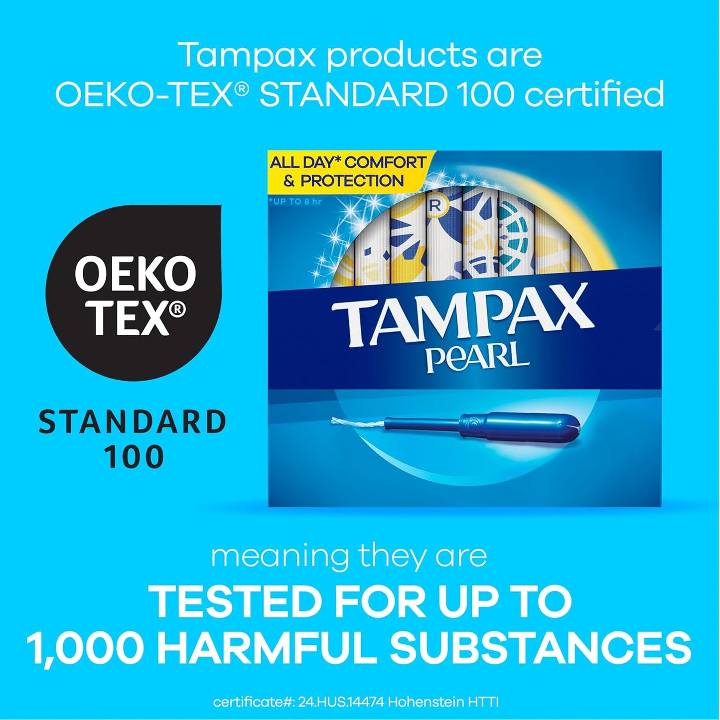 Tampax Pearl Tampons Duo Regular/Super Absorbency, 34 Count