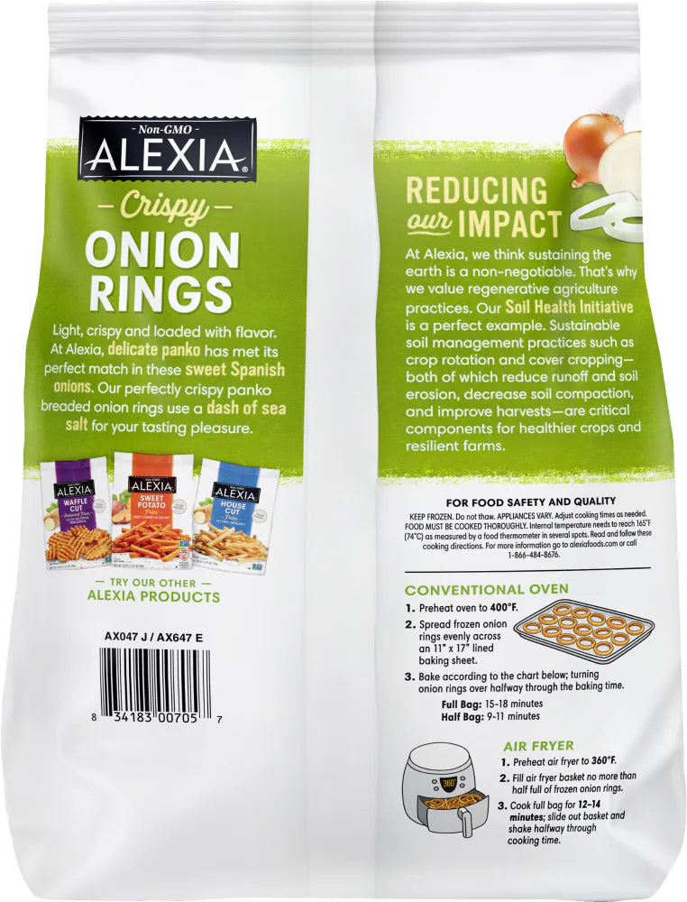 Alexia Crispy Onion Rings, 11 oz