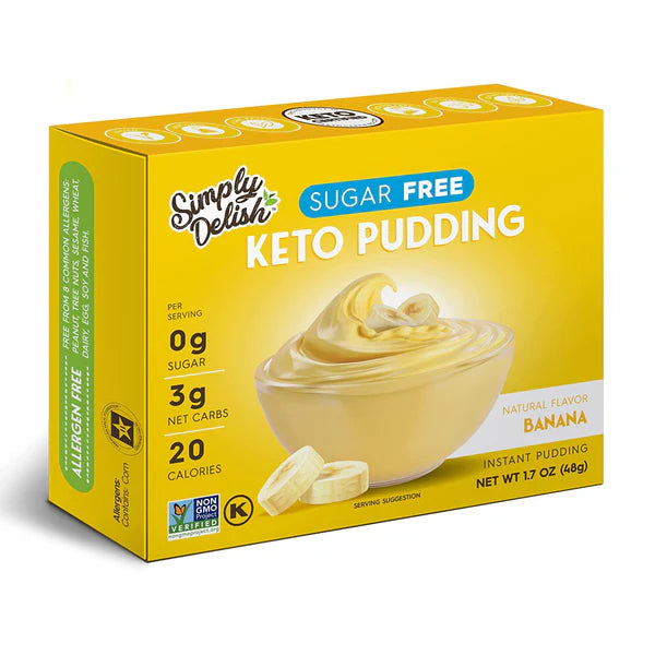 Simply Delish Pudding Banana Instant Sugar Free, 1.7 oz