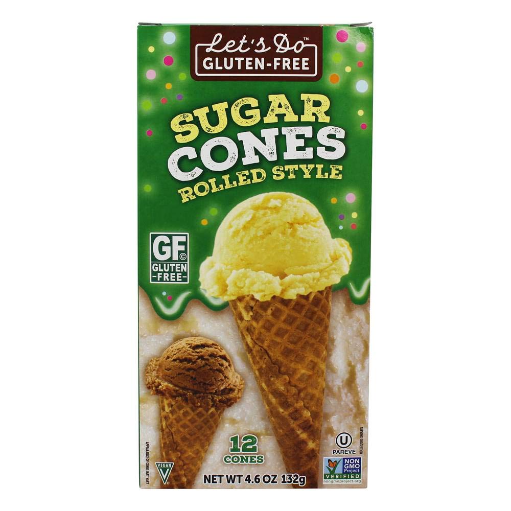 Let's Do Organics Rolled Style Sugar Cones, 12 ct