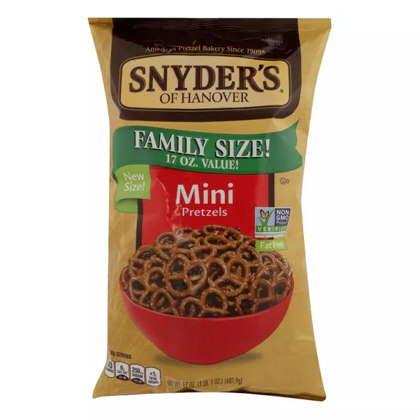 Snyder's of Hanover Family Size Mini Pretzel, 17 oz