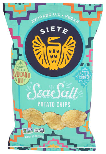 Siete Sea Salt Potato Chips, 5.5 oz