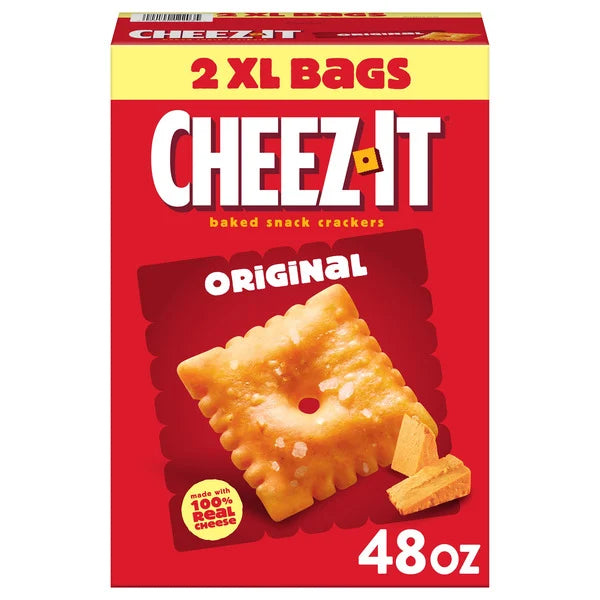Cheez-It Baked Snack Crackers, Cheddar, 48 oz
