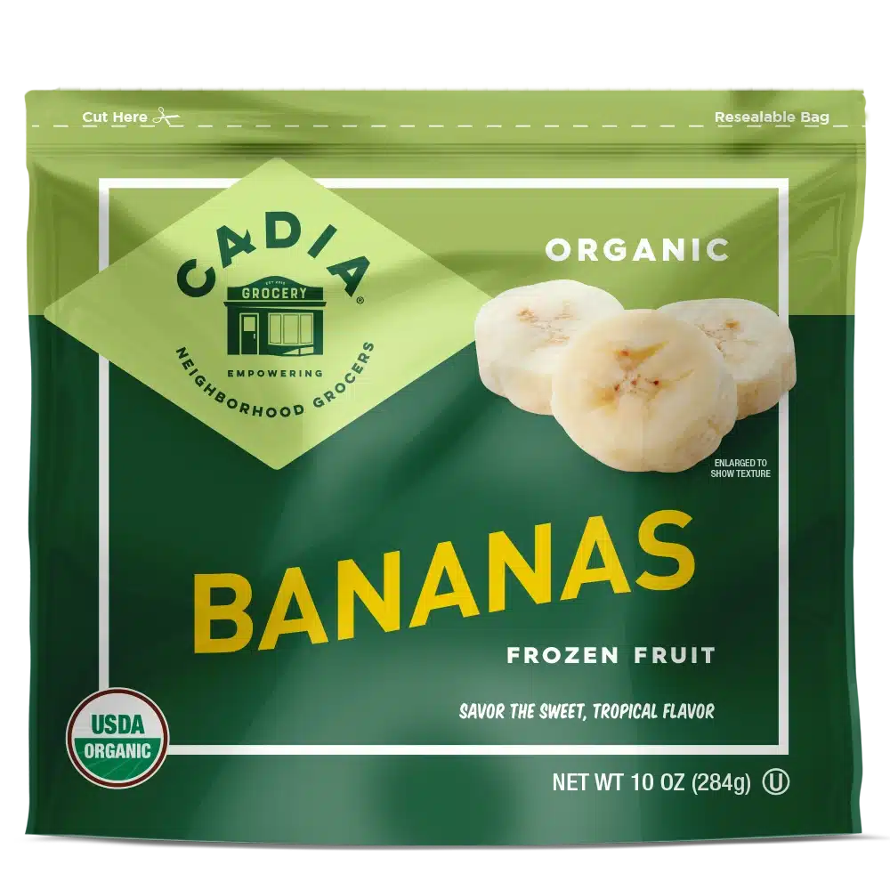 Cadia Everyday Organic Frozen Bananas, 10 oz