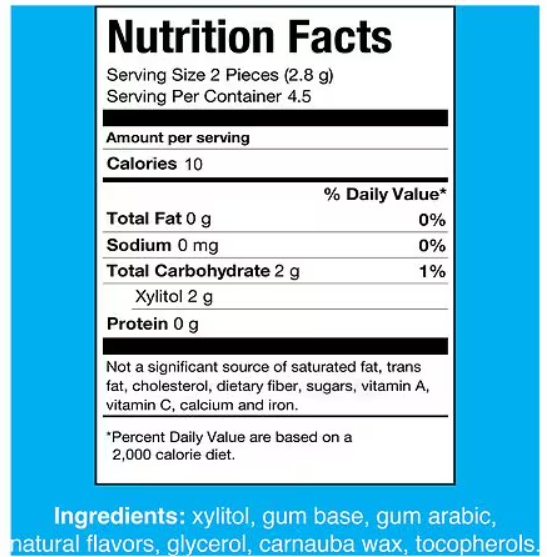 Pur Gum Peppermint, 9 Count