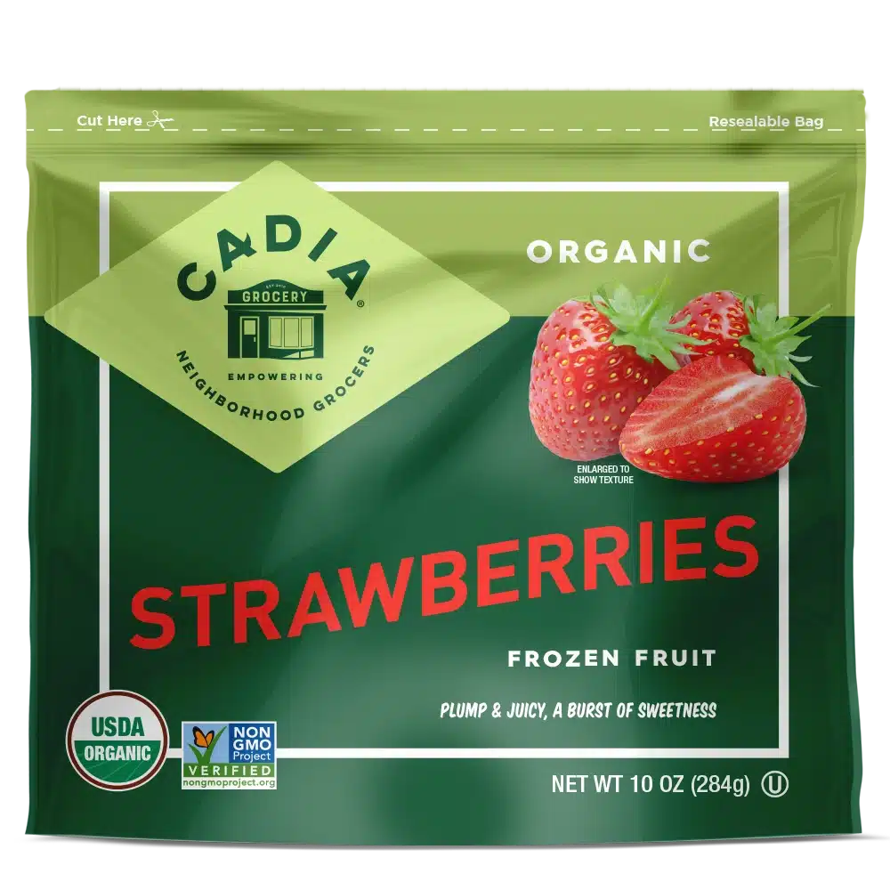 Cadia Everyday Organic Frozen Strawberries, 10 oz