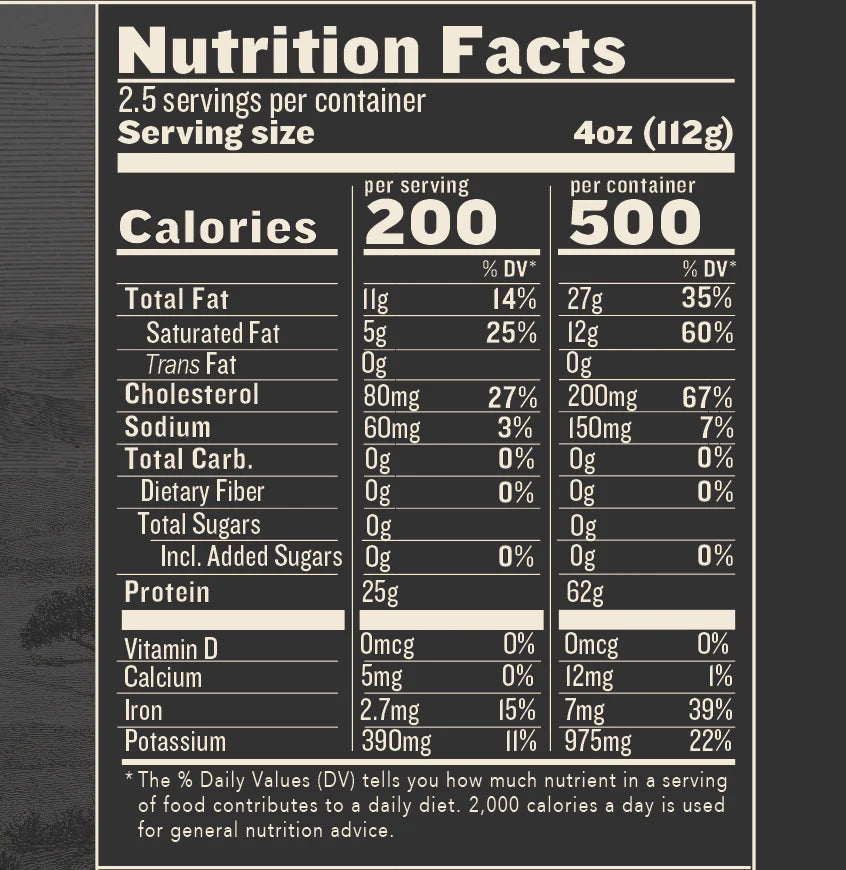 Force of Nature Bison Grass-Fed Ribeye, 10 oz