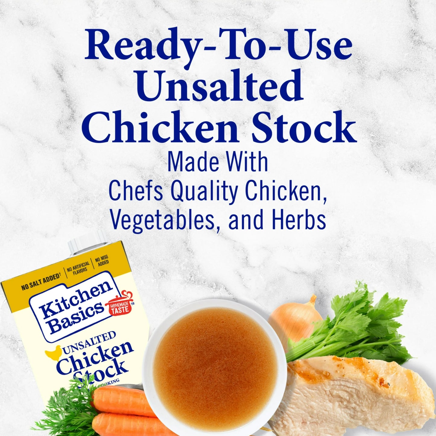 Kitchen Basics Unsalted Chicken Stock, 32 oz