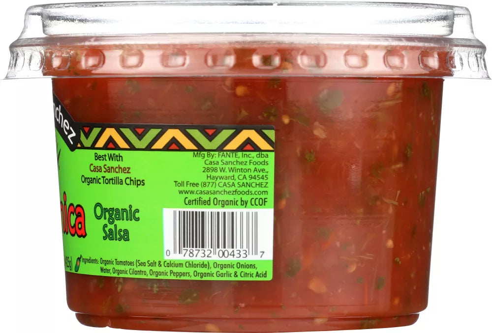 Casa Sanchez Organic Medium Salsa, 15 oz