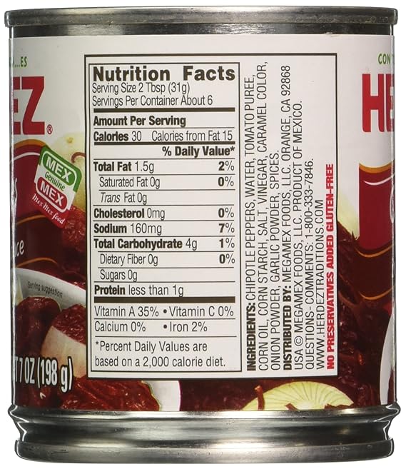 Herdez Whole Chipotles in Adobo Sauce, 7 oz