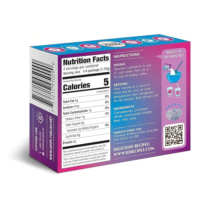 Simply Delish Unflavored Jel Dessert, 0.25 oz